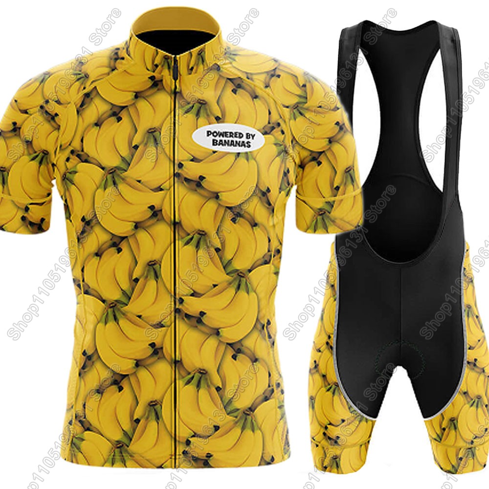 Mountain Biking Uniform - Powerouge-By-Bananas 2026 Cycling Jersey Set Summer