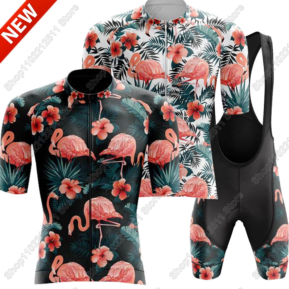 Mountain Biking Apparel - 2025 Flamingo Cycling Jersey Set Bicycle