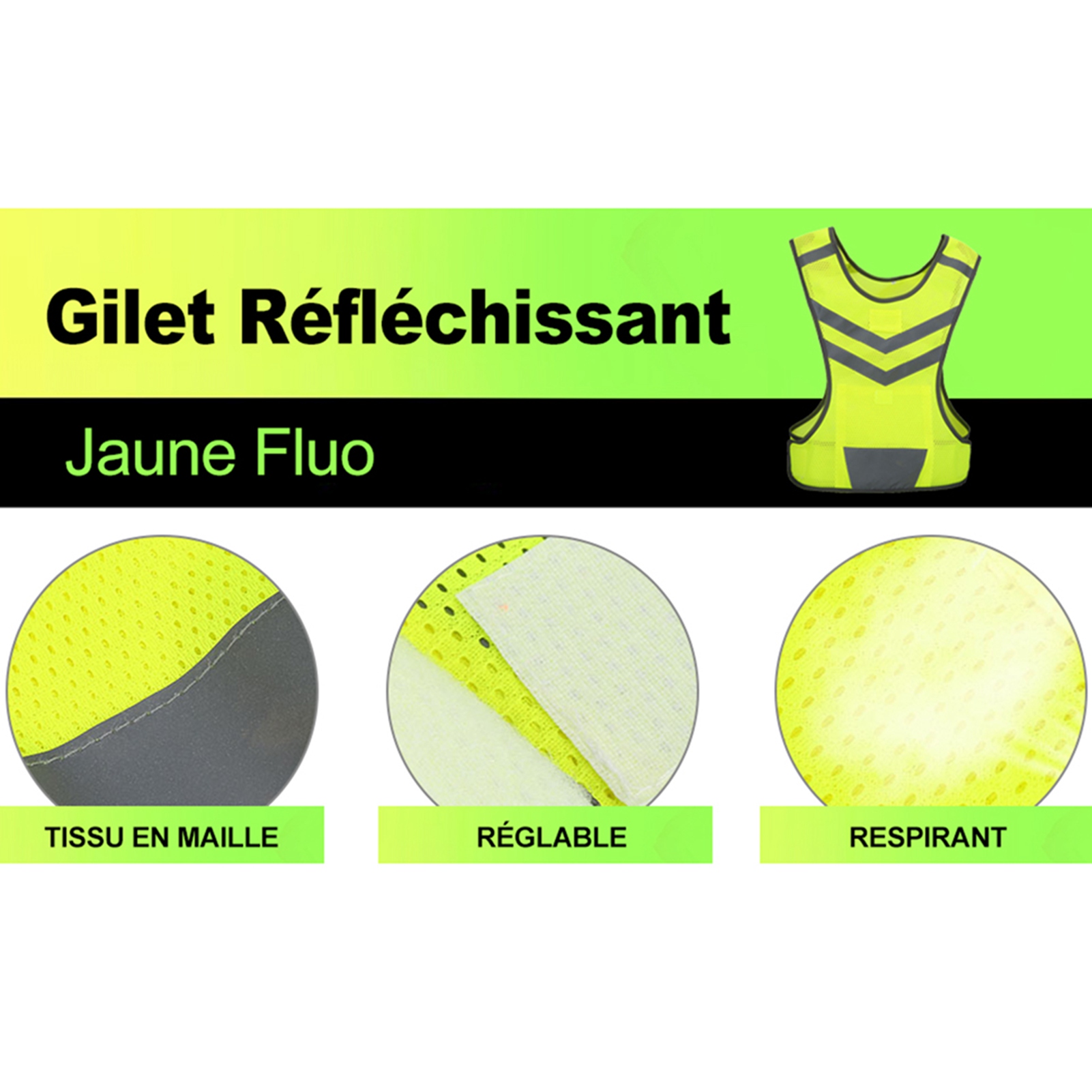 High Visibility Adjustable Ref - đánh giá và giá Mountain Biking Vest