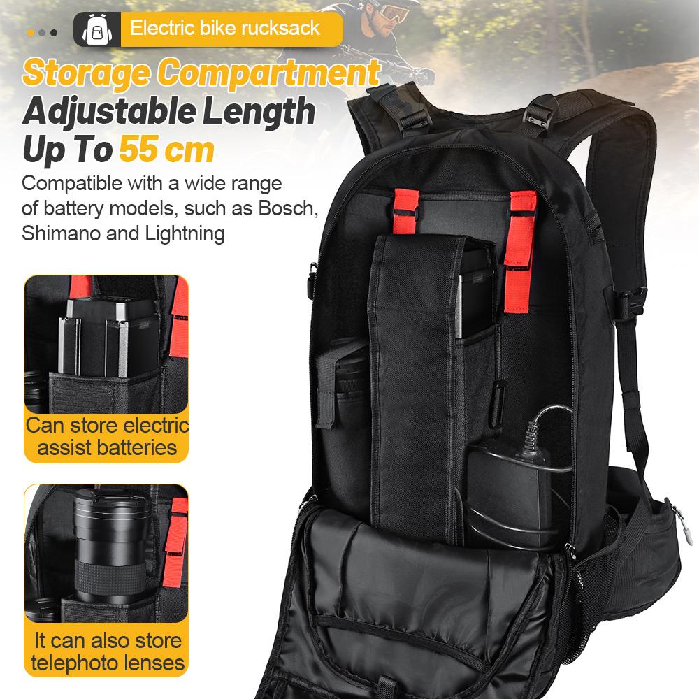 Bike Backpack E-Bike Battery B - đánh giá và giá Mountain Biking Rucksack