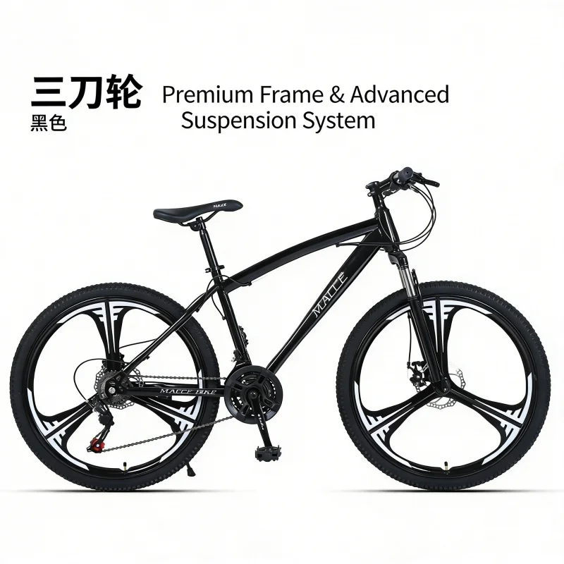 Black 24-inch Three-Knife Moun - đánh giá và giá Mountain Biking Gear