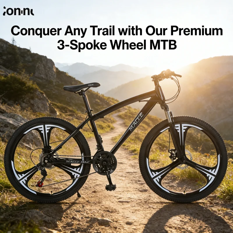 Black 24-inch Three-Knife Moun - đánh giá và giá Mountain Biking Gear